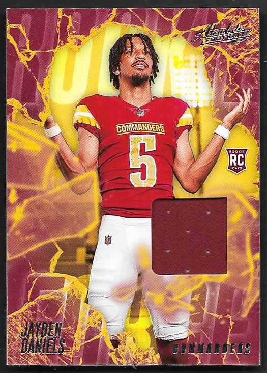Daniels, Jayden 2024 Absolute rookie fabrics patch #rfjds  ROOKIE COMMANDERS
