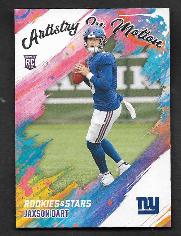 Dart, Jaxson 2025 Rookies Stars Artistry in Motion 16  ROOKIE GIANTS