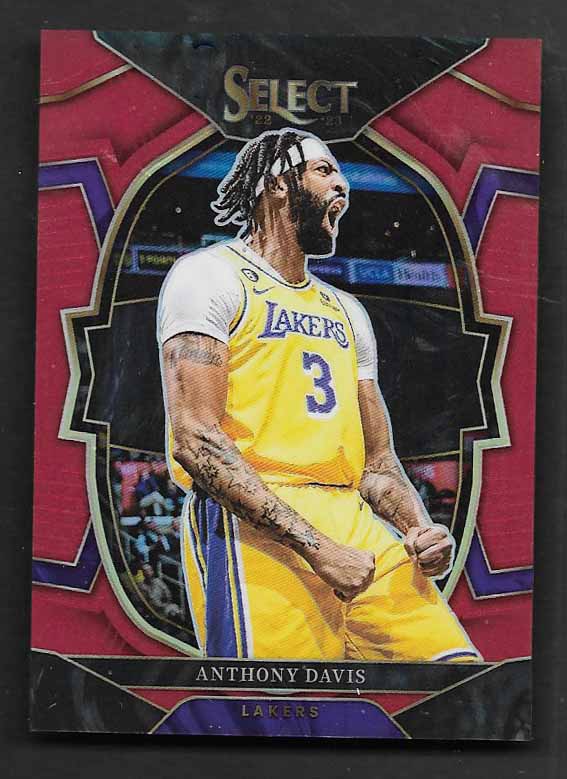 Davis, Anthony 2022 Select 142/199 red #17  MAVERICKS LAKERS, PELICANS
