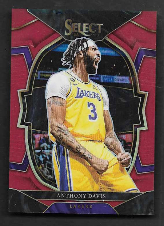 Davis, Anthony 2022 Select 142/199 red #17  MAVERICKS LAKERS, PELICANS