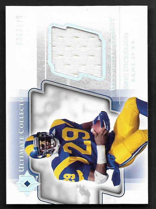 Dickerson, Eric 2004 Upper Deck ultimate jersey 36/175  #ugjed  RAMS RAIDERS COLTS