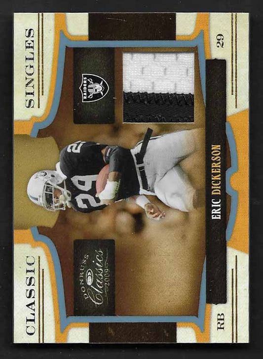 Dickerson, Eric 2009 Classic singles jersey 3/50  #11  RAIDERS RAMS COLTS