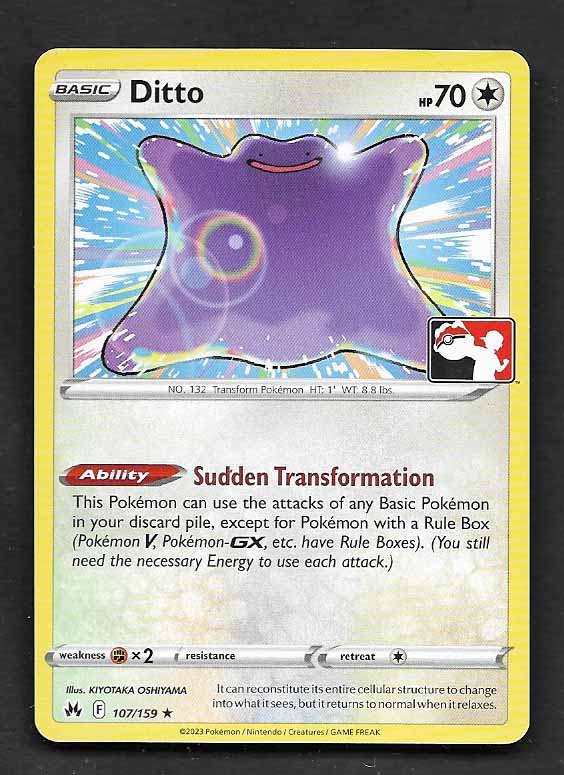 Ditto prize pack stamped #107