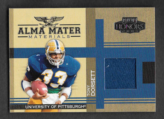 Dorsett, Tony 2005 Playoff HOF alma mater materials #am23