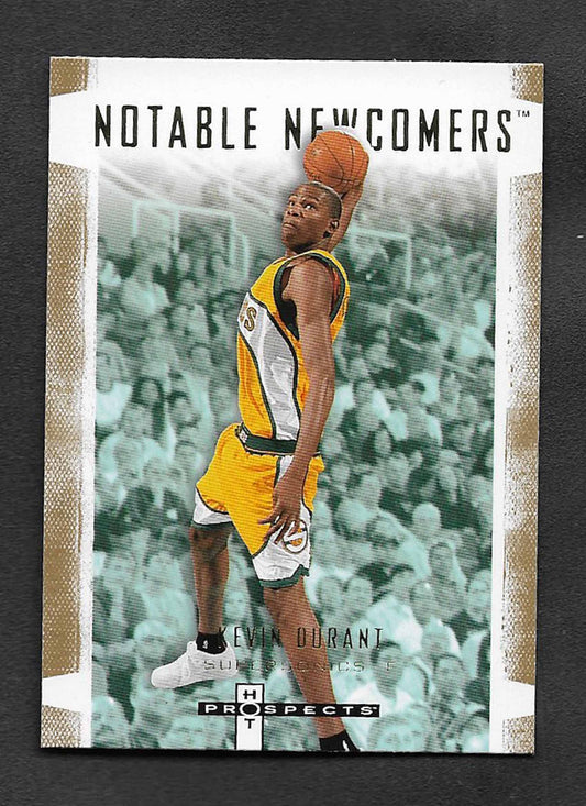 Durant, Kevin 2007 Fleer Hot prospect noteable newcomer #nn1