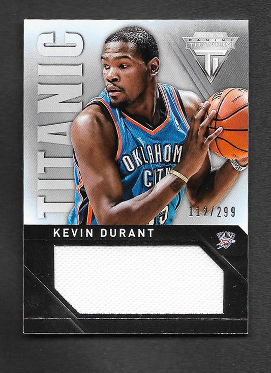 Durant, Kevin 2013 Panini titanium titanic jersey 112/299 #60