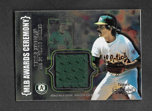 — 2002 Topps HOF Gold label MLB awards jersey #acrde