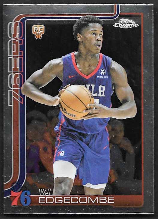 Edgecombe, VJ 2025 Topps chrome #253  ROOKIE SIXERS