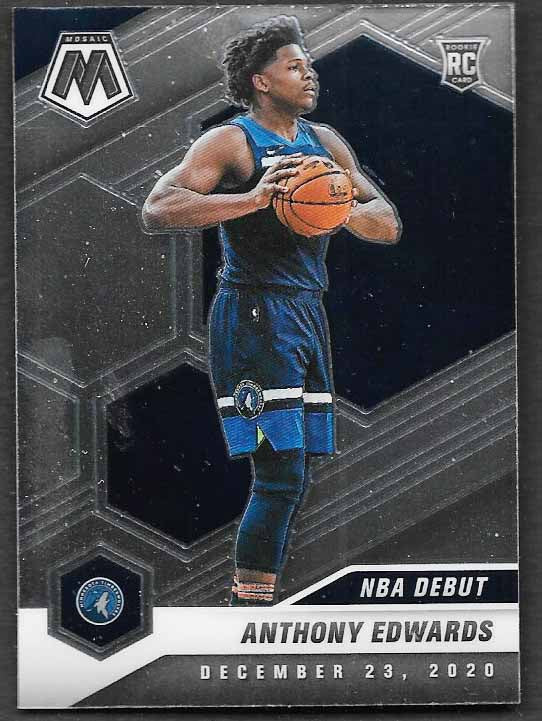 Edwards, Anthony 2020 Mosaic NBA Debut #261  ROOKIE TIMBERWOLVES