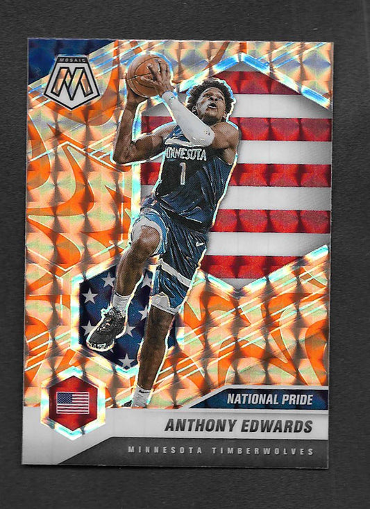 Edwards, Anthony 2020 Panini Mosaic orange reactive #252