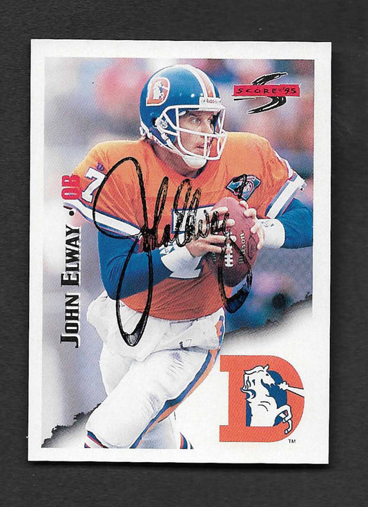 Elway, John 1995 Score HOF autograph TTM #32