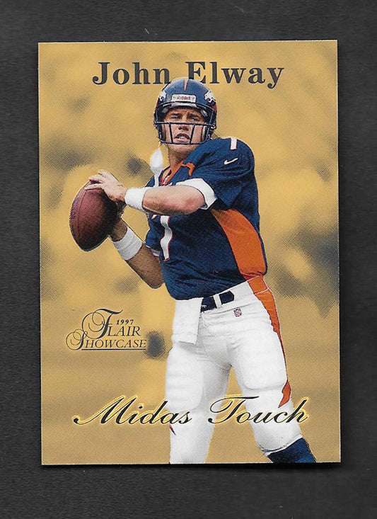 Elway, John 1997 Flair HOF midas touch #2