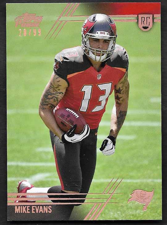 Evans, Mike 2014 Topps Prime rainbow 20/99  101  ROOKIE BUCCANEERS 49ERS