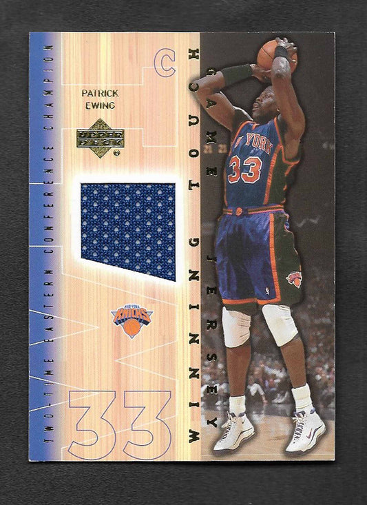 Ewing, Patrick 2001 UD winning touch jersey #pewt