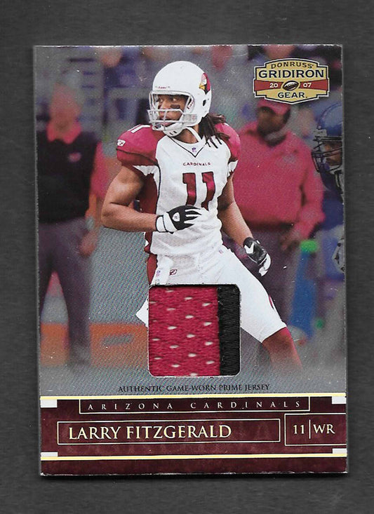 Fitgerald, Larry 2007 Donruss gridiron gear jersey 6/50 #40