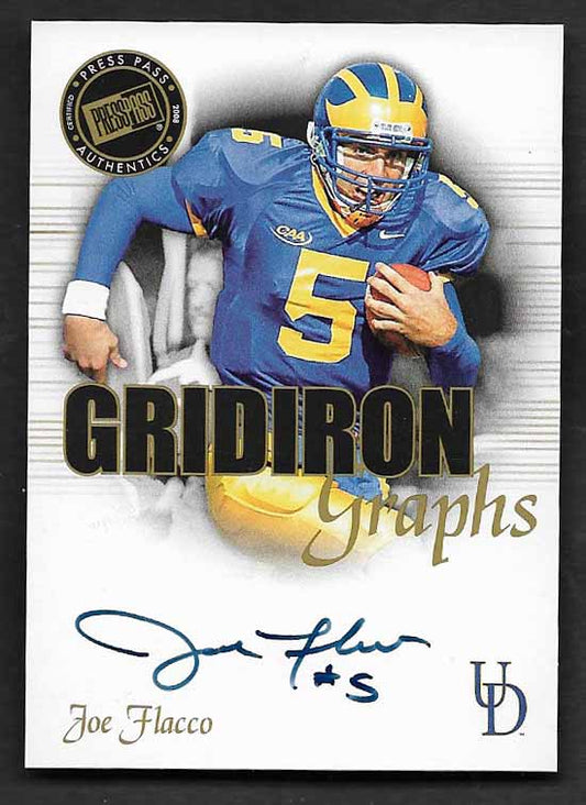 Flacco, Joe 2008 Press Pass Gridiron graphs autograph #ggjf ROOKIE RAVENS