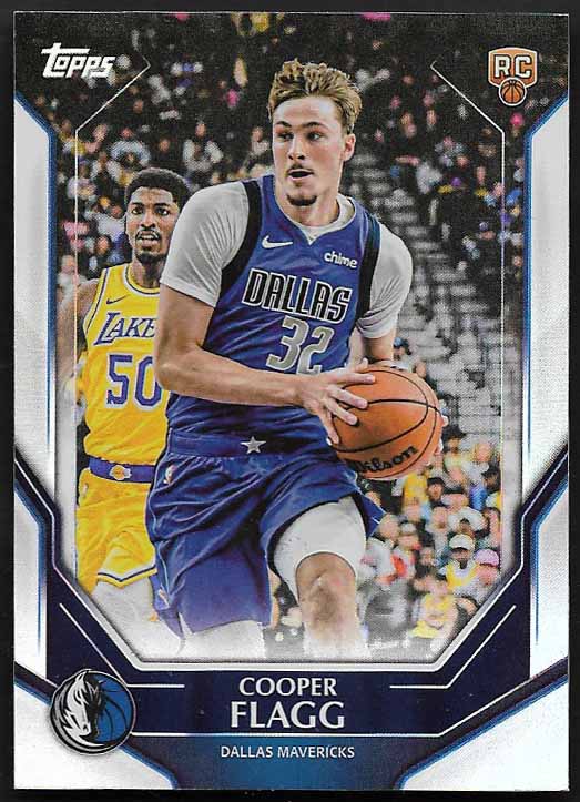 Flagg, Cooper 2025 Topps collector's kit #nba6  ROOKIE MAVERICKS
