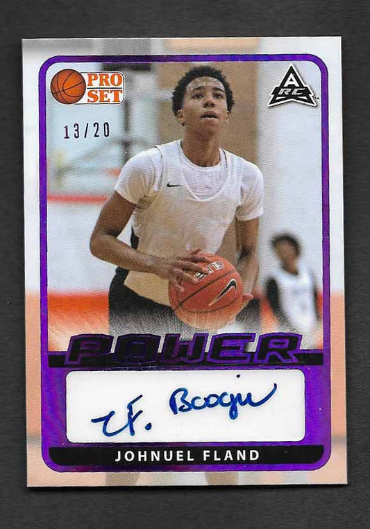 Fland, Boogie 2022 Pro Set  power autograph   13/20 #bajf1