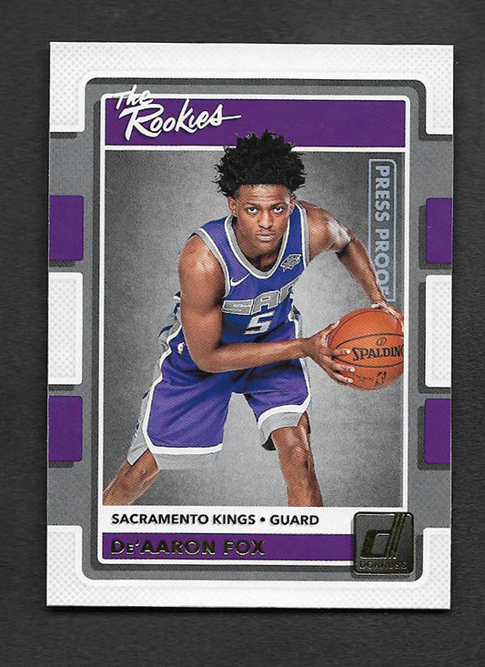 Fox, De'aaron 2017 Donruss the rookies press proof #5