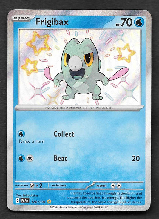 Frigibax 2024 Pokemon Paldean Fates shiny rare #128/091