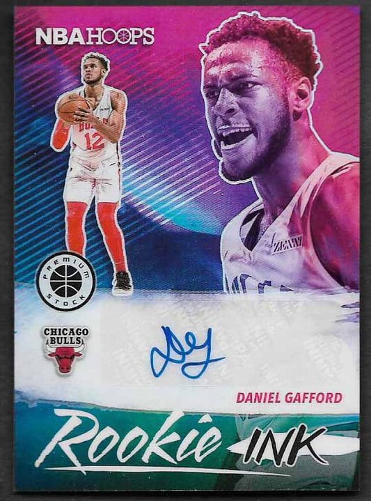 Gafford, Daniel 2019 Hoops premium rookie ink #ridga  ROOKIE RAZORBACKS MAVERICKS