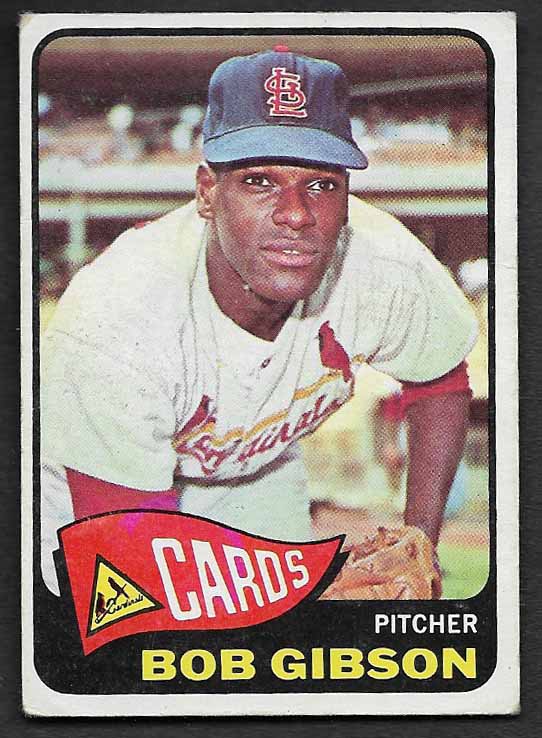 Gibson, Bob 1965 topps 320  CARDINALS