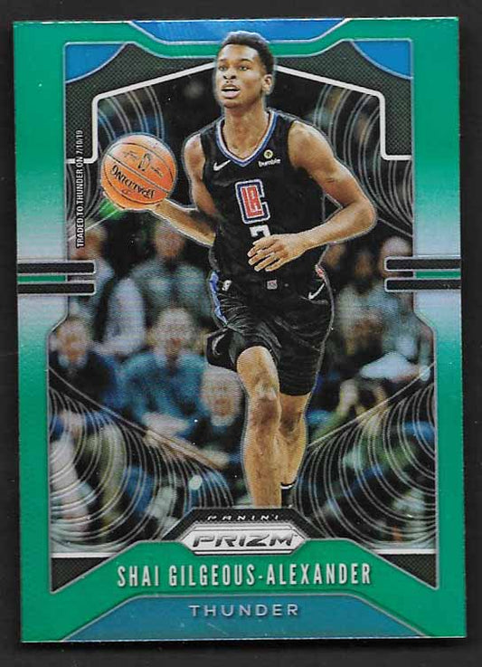 Gilgeous-Alexander, Shai 2019 Prizm green #122  THUNDER CLIPPERS