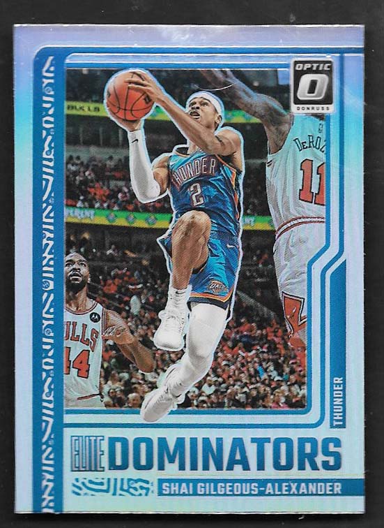 Gilgeous-Alexander, Shai  2023 Donruss Optic  dominators holo  #1 Thunder