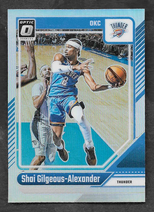 Gilgeous-Alexander, Shair 2024 Donruss Optic silver holo #127  THUNDER