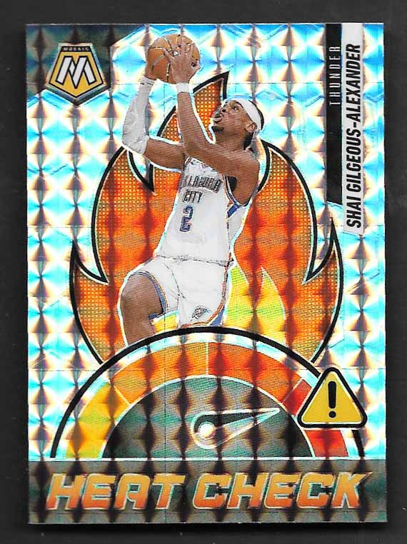 Gilgeous-Alexander, Shai 2024 Panini mosaic prizm heat check #6 THUNDER