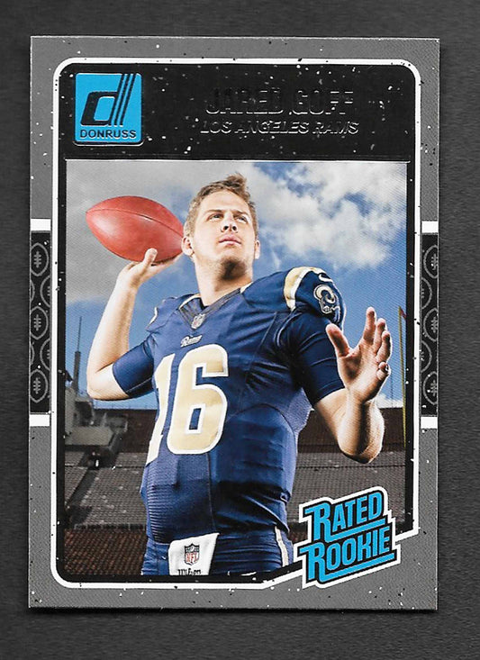 Goff, Jared 2016 Donruss rated rookie #372