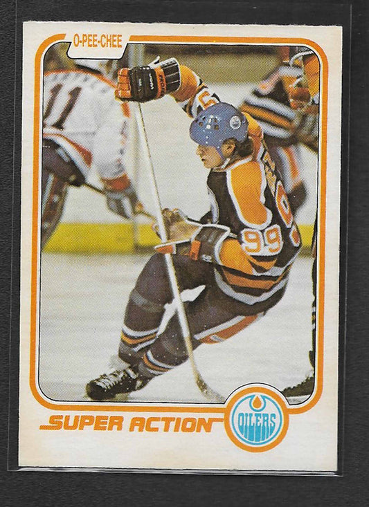 Gretzky, Wayne 1981 O-pee-chee Super Action #125