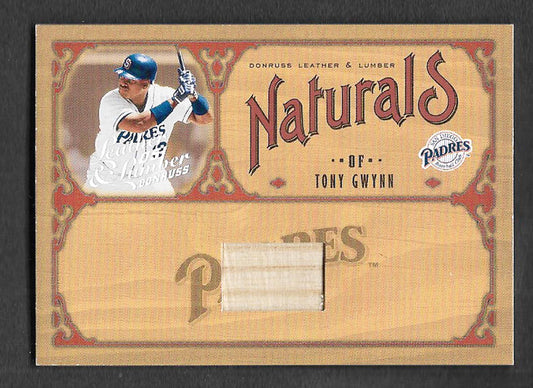 Gwynn, Tony 2005 Donruss HOF Naturals bat 3/100 #n22