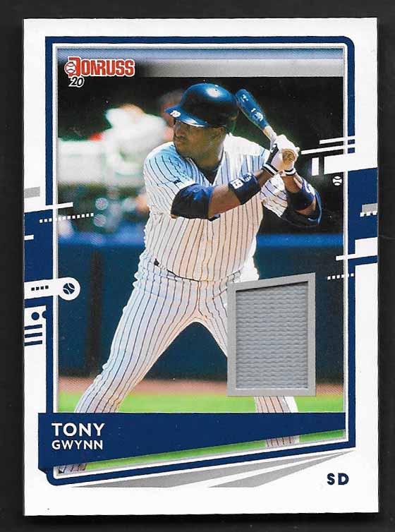 Gwynn, Tony 2020 Donruss game used jersey #dmtg  PADRES