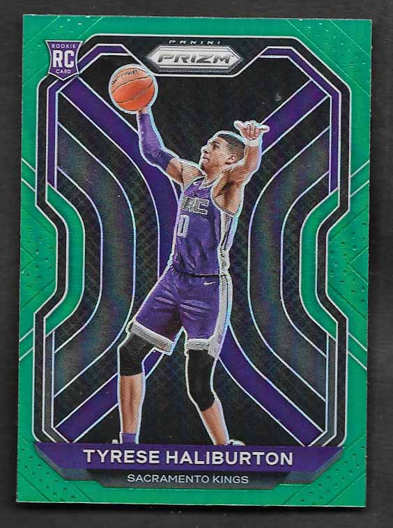 Halliburton, Tyrese 2020 Prizm green #262  ROOKIE PACERS