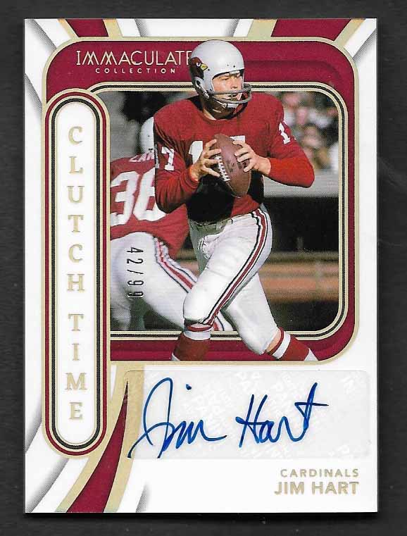 Hart, Jim 2024 immaculate autograph 42/99  #ctijht  CARDINALS