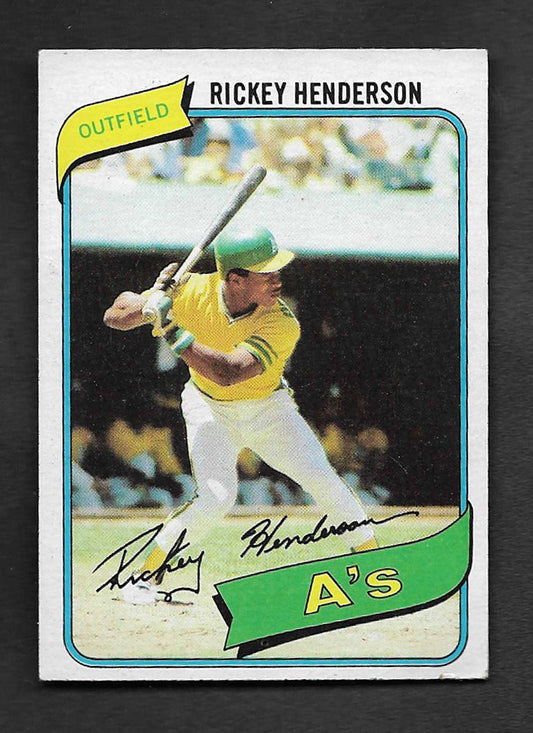 Henderson, Rickey 1980 Topps #low