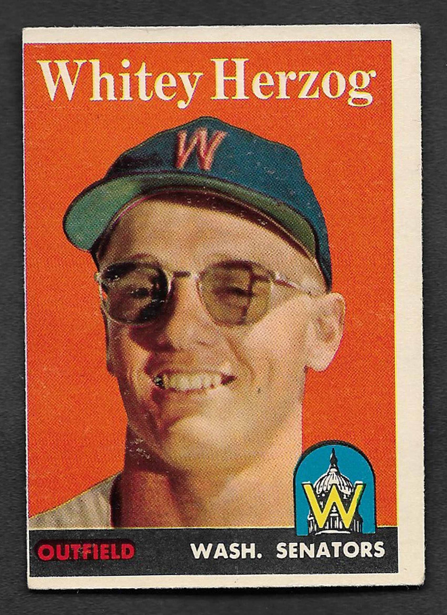 Herzog, Whitey 1958 Topps HOF #438