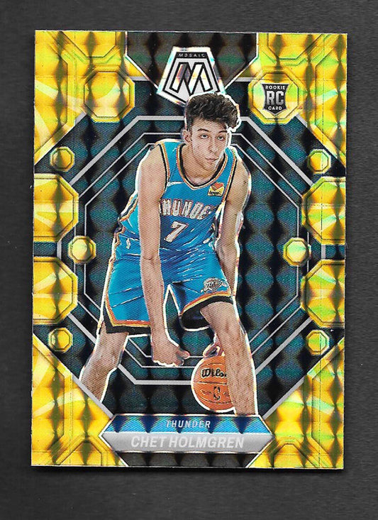 Holmgren, Chet 2022 Panini Mosaic yellow reactive #236