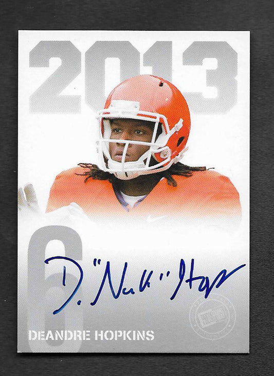 Hopkins, Deandre 2013 Press Pass silver autograph #dh