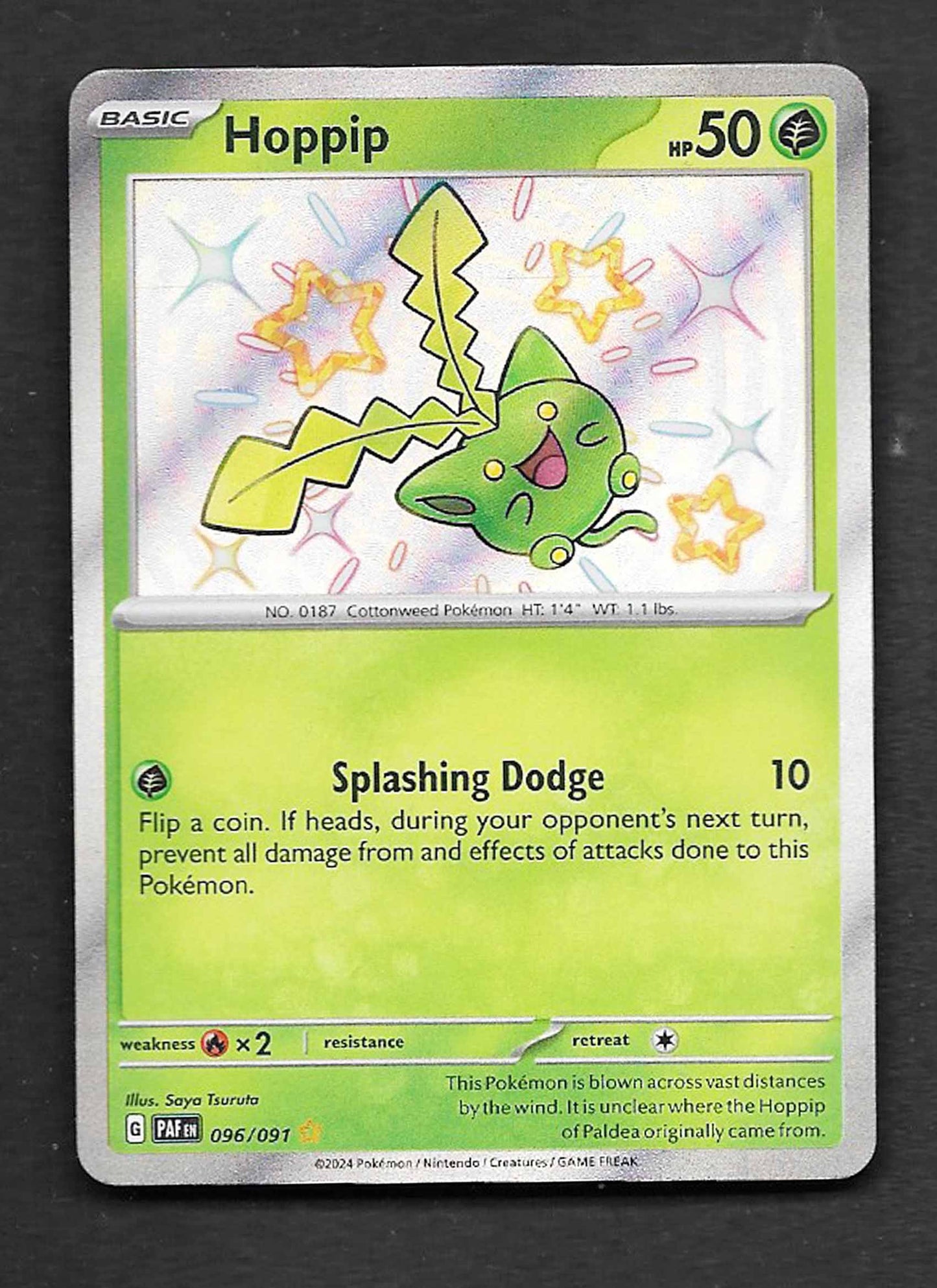 Hoppip 2024 Pokemon Paldean Fates shiny rare 96/91
