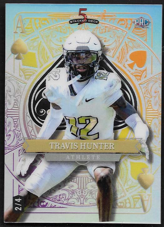 Hunter, Travis 2024 Wild Card 5 card ace spades 2/4  #sdjsthn  ROOKIE JAGUARS