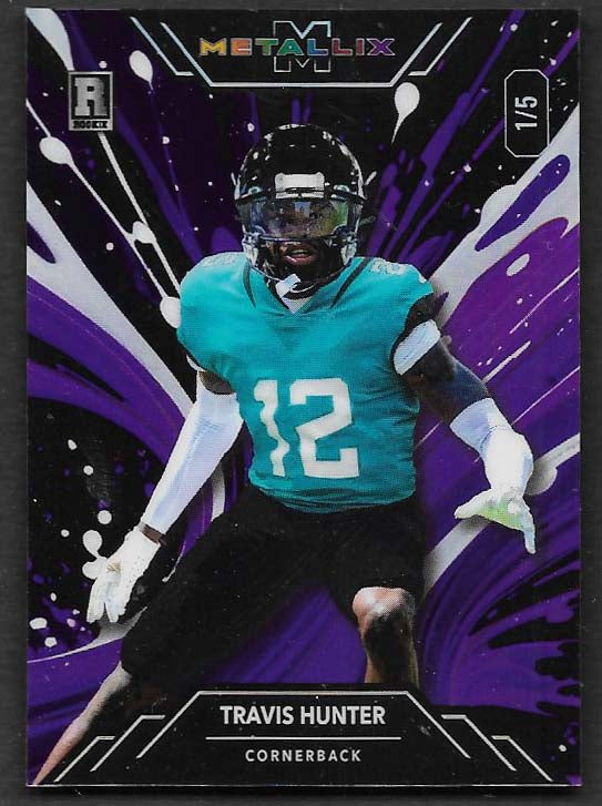 Hunter, Travis 2025 Wild card metallix purple 1/5  #wmpth  JAGUARS