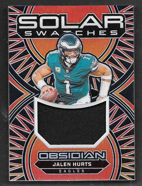 Hurts, Jalen 2024 Obsidian solar swatches #ssjhs  EAGLES SOONERS
