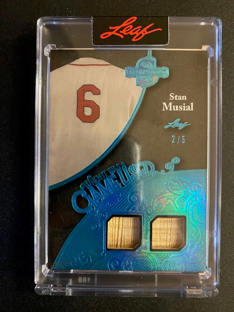 Musial, Stan 2025 Leaf When it was a game used bat 2/5 #wu26  CARDINALS
