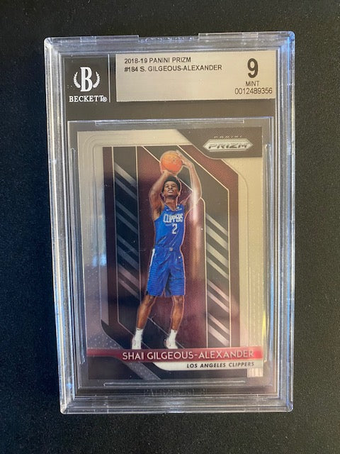 Gilgeous-Alexander, Shai 2018 Prizm Beckett 9 #184  ROOKIE THUNDER