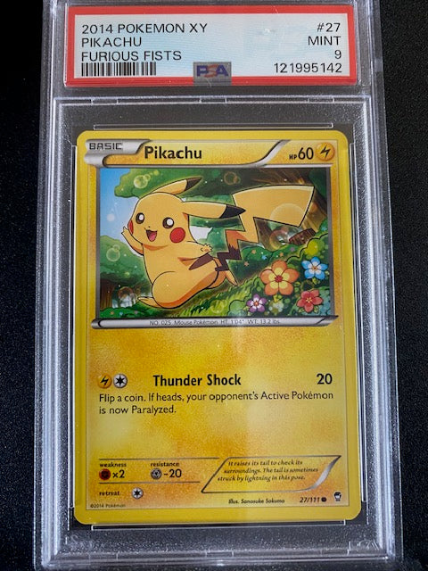 Pikachu furious fists #27 PSA 9