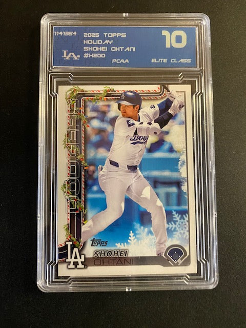 Ohtani, Shohei 2025 Topps holiday #h200 elite 10  DODGERS ANGELS