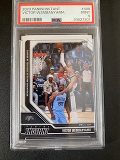 Wembanyama, Victor 2023 Panini Instant PSA 9  #488  ROOKIE SPURS