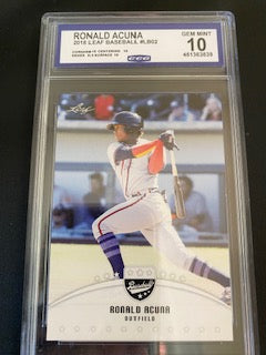 Acuna, Ronald 2018 Leaf LB02  CCG 10  ROOKIE BRAVES